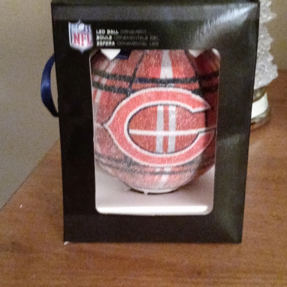 Chicago bears Christmas ornament